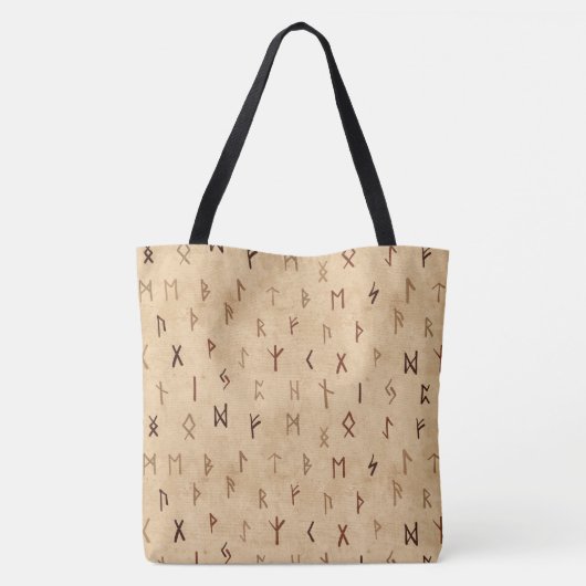 Runes Canvas tas (Achterkant)