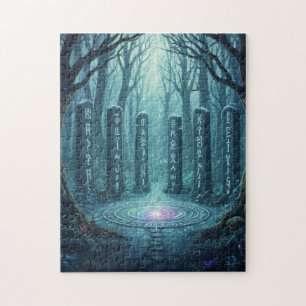 Runes Mystiques Anciennes Pierre Lumineuse Puzzle