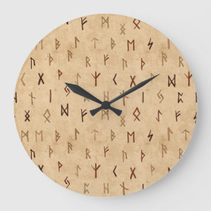 Runes Wall Clock Grote Klok