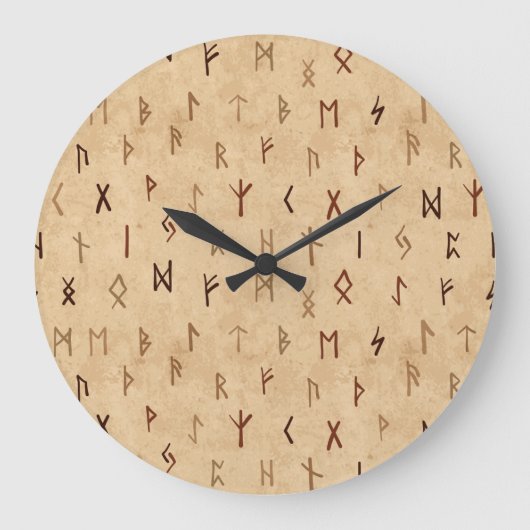 Runes Wall Clock Grote Klok (Voorkant)