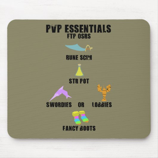 Runescape PVP Essentials Muismat (Voorkant)