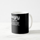Rungry Definition Runner Hunger die honger lijdt Koffiemok (Voorkant rechts)