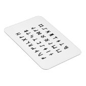 Runisch alfabet [Futhorc] Magneet (Rechterzijde)