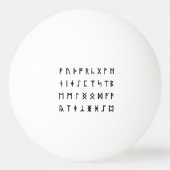 Runisch alfabet [Futhorc] Pingpongballen (Achterkant)