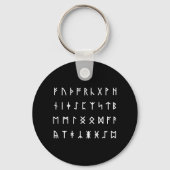 Runisch alfabet [Futhorc] Sleutelhanger (Voorkant)