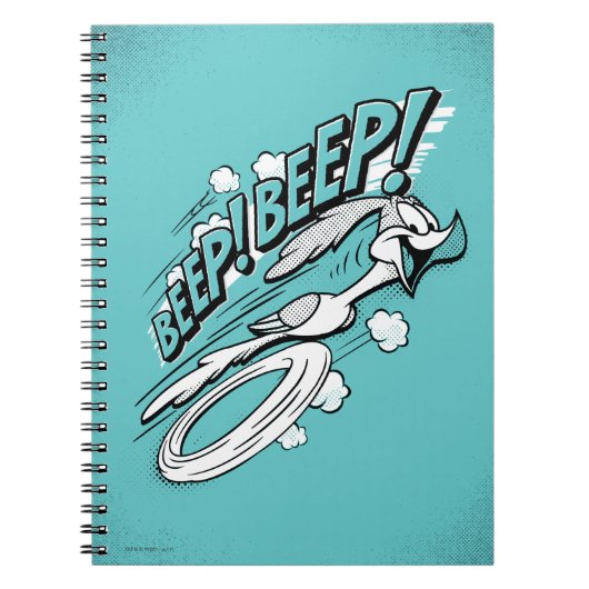RUNNER™ BEEP BEEP!™ Halftone Notitieboek (Voorkant)