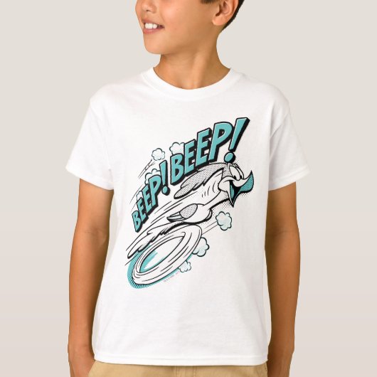 RUNNER™ BEEP BEEP!™ Halftone T-shirt (Voorkant)