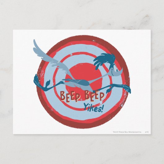 RUNNER™ BEEP BEEP!™ Yikes! Briefkaart (Voorkant)