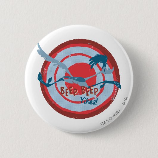 RUNNER™ BEEP BEEP!™ Yikes! Ronde Button 5,7 Cm (Voorkant)