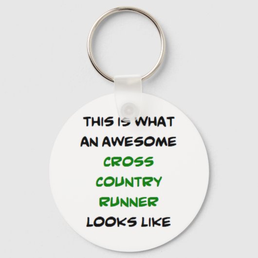 Runner Cross Country, geweldige Sleutelhanger (Voorkant)
