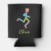 Runner die de Aangepersonaliseerde Sjabloon van de Blikjeskoeler (Voorkant)