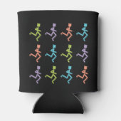 Runner die de Aangepersonaliseerde Sjabloon van de Blikjeskoeler (Achterkant)