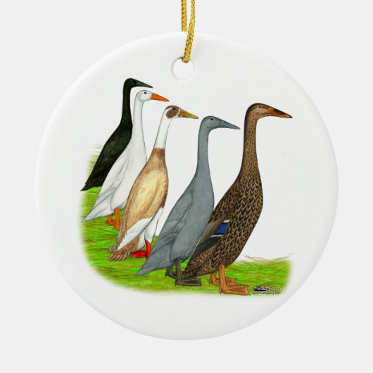 Runner Duck Assortation Keramisch Ornament (Voorkant)
