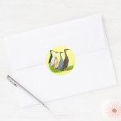 Runner Duck Assortation Ronde Sticker (Envelop)