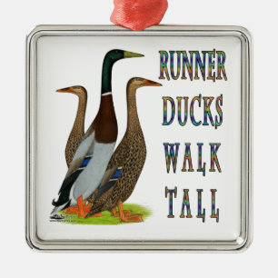 Runner Ducks Walk Tall Metalen Ornament