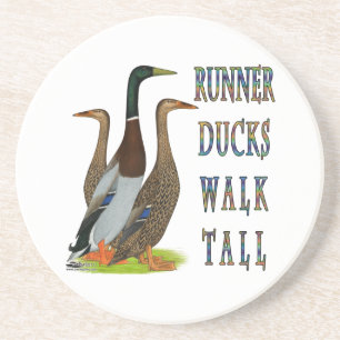Runner Ducks Walk Tall Zandsteen Onderzetter