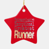 Runner Extraordinaire Keramisch Ornament (Voorkant)