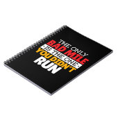 Runner - Funny Bad Mile Runote Quote Notitieboek (Linkerzijde)