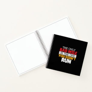 Runner - Funny Bad Mile Runote Quote Notitieboek
