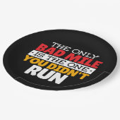 Runner - Funny Bad Mile Runote Quote Papieren Bordje (Gekanteld)