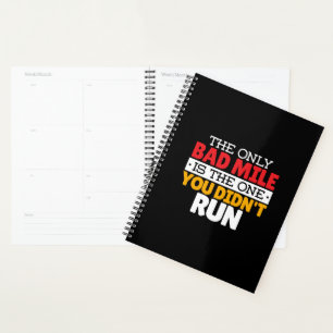 Runner - Funny Bad Mile Runote Quote Planner