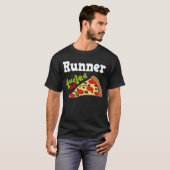 Runner (Funny) Pizza T Shirt (Voorkant volledig)