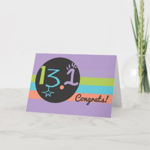 Runner Gefeliciteerd Eclectic 13.1 Marathon Kaart