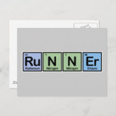 Runner gemaakt van Elementen Briefkaart (Voorkant / Achterkant)