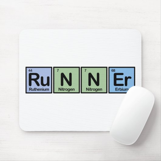 Runner gemaakt van Elementen Muismat (Met muis)