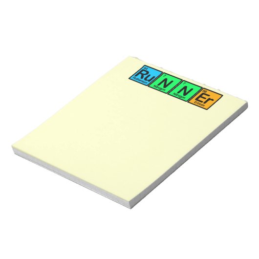 Runner gemaakt van Elementen Notitieblok (Gedraaid)