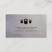 Runner gestileerde Logo | Ketelbellen Afsprakenkaartje (Achterkant)