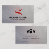 Runner gestileerde Logo | Ketelbellen Afsprakenkaartje (Voorkant / Achterkant)