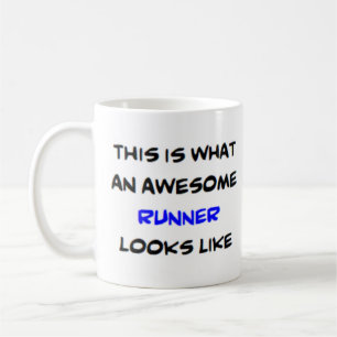 runner, geweldige koffiemok