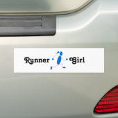 Runner Girl Bumpersticker (Op auto)