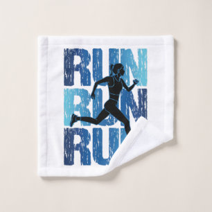 runner Girl - run run run Washandje