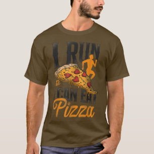 Runner Half Marathon Pizza ik run S T-shirt