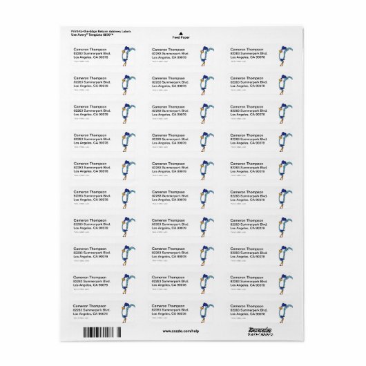 RUNNER™-kleur WEGEN Etiket (Full Sheet)