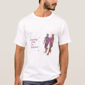 Runner-koppel, Runner-vrouw en -man, rennen T-shirt (Voorkant)