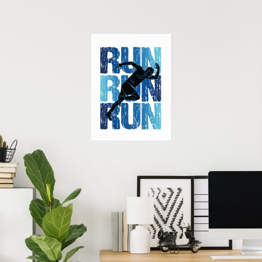  Runner - Looppas Poster (Thuiskantoor)