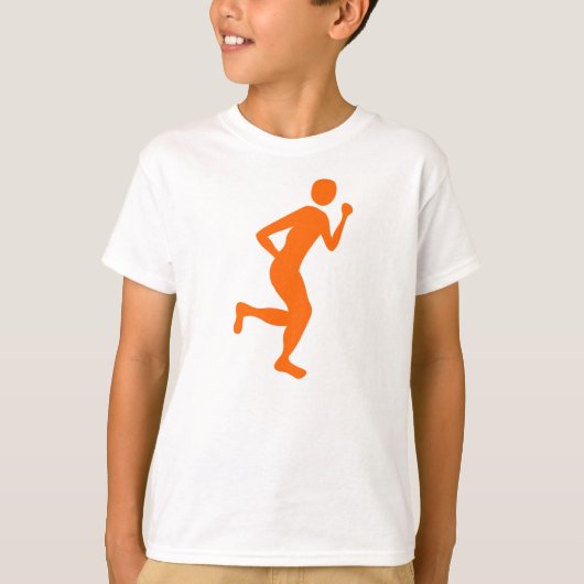 Runner (man) — Sinaasappel T-shirt (Voorkant)