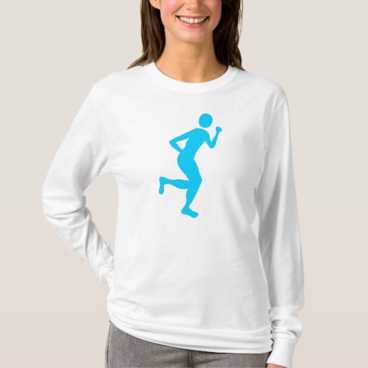 Runner (Man) - Sky Blue T-shirt (Voorkant)