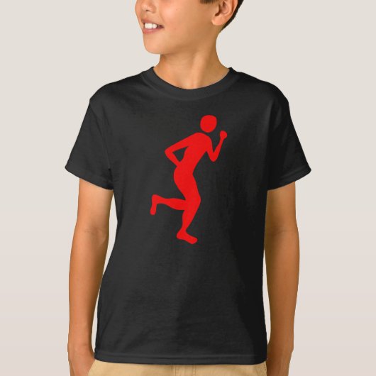 Runner (Mannelijk) - Rood T-shirt (Voorkant)