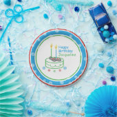 Runner met thema © Birthday Party Custom Paper Bor Papieren Bordje (Feest)