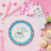 Runner met thema © Birthday Party Custom Paper Bor Papieren Bordje (Feest)