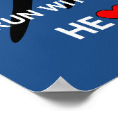 Runner motivatie quote sport poster (Hoek)