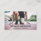 Runner op het spoor visitekaartje (Voorkant)