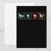 Runner Periodically Half Marathon Running Lover Gr Bedankkaart (Voorkant / Achterkant)