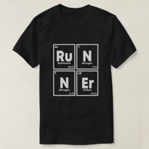 Runner Periodieke Tafel Marathon Runners Wetenscha T-shirt
