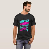 Runner - Runner - Marathon Momma Funny First T-shirt (Voorkant volledig)