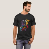 Runner Splash Art Sprinter Hardlopen Shirt Runner (Voorkant volledig)